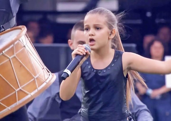 The audience was astonished by the 11-year-old’s Beyoncé-esque rendition of “We Will Rock You.”