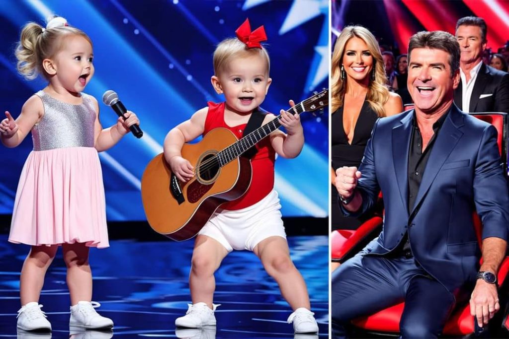 This is a rare miracle in history. The little boy sings and plays in such a way that the judges kneel before him.