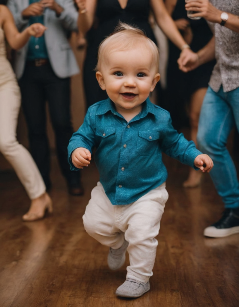 A child rushes to the dance floor as he hears his favorite Elvis song, making the King PROUD😍 🥰