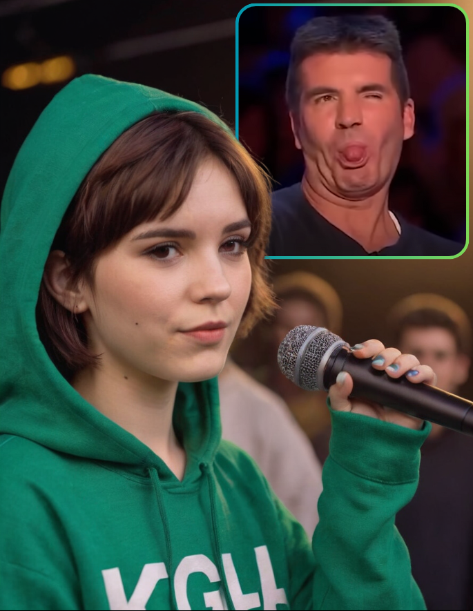 This girl shout at Simon Cowell and ask him to sing when Simon judged he singing skill. The Judges are all in shock and speechless..🫨😮