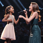 The superstar invited a young girl to sing, and within seconds, she captivated the audience, bringing down the house with her performance.