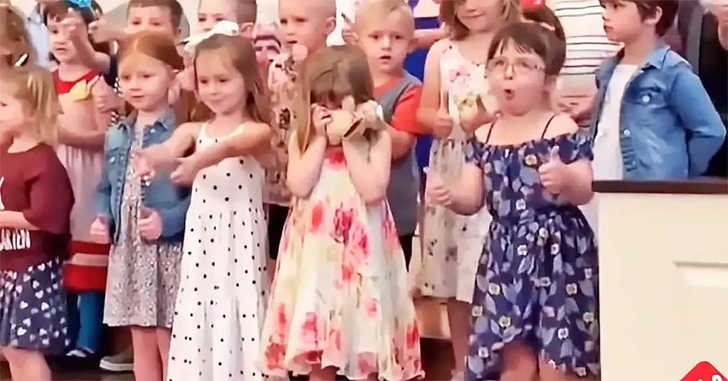 Little Girl Breaks Out Brilliant Dance Moves During a School Concert