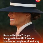 People are just realising why Melania Trump’s inauguration outfit looks so familiar