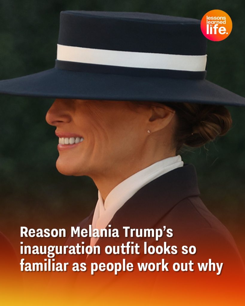 People are just realising why Melania Trump’s inauguration outfit looks so familiar